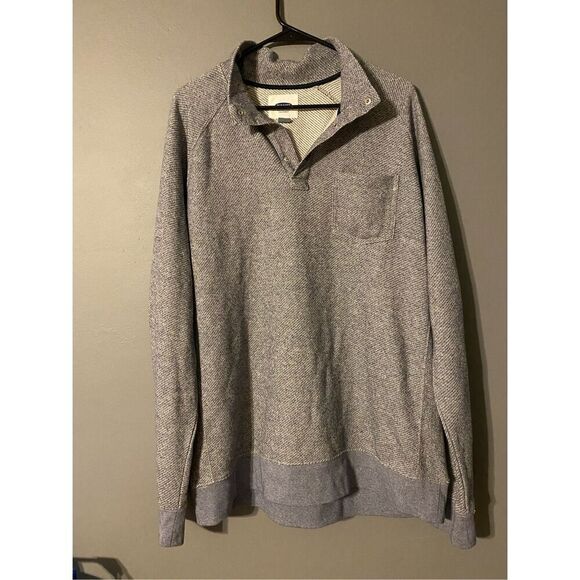 Old Navy Gray Quarter Button Up Sweater Size XL - Picture 1 of 8
